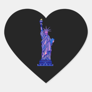 Vrijheidsbeeld-New York City-Landmark Hart Sticker