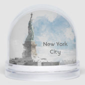 Vrijheidsbeeld New York City - Manhattan Sneeuwbol (Voorkant)