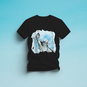 Vrijheidsbeeld New York - Waterverf T-shirt