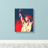 Vrijheidsbeeld, NY Canvas Afdruk (Insitu (Houten vloer))