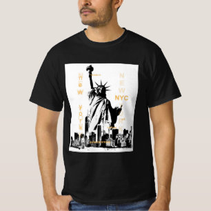 Vrijheidsbeeld Nyc New York Manhattan Mannen T-shirt