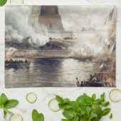 Vrijheidsbeeld onthulling 1886 theedoek (Gevouwen)