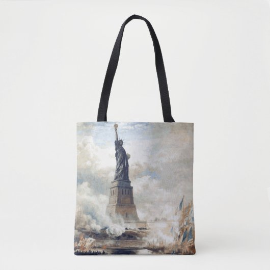 Vrijheidsbeeld onthulling 1886 tote bag (Voorkant)