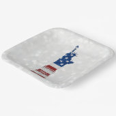 Vrijheidsbeeld op 4 juli Bord Glitter Paper (Gebogen)