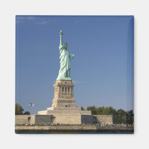 Vrijheidsbeeld op Liberty Island in New 2 Magneet