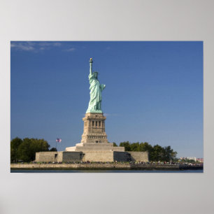 Vrijheidsbeeld op Liberty Island in New 2 Poster