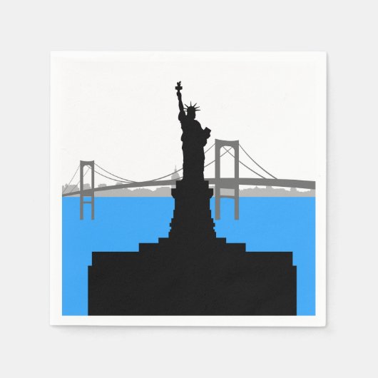 Vrijheidsbeeld papieren servetten (Voorkant)