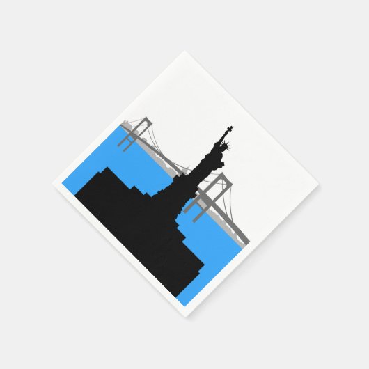 Vrijheidsbeeld papieren servetten (Hoek)