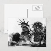 Vrijheidsbeeld Parijs Frankrijk Briefkaart (Voorkant / Achterkant)