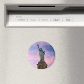 Vrijheidsbeeld Pastel Sky Magneet (Insitu (Vaatwasser))