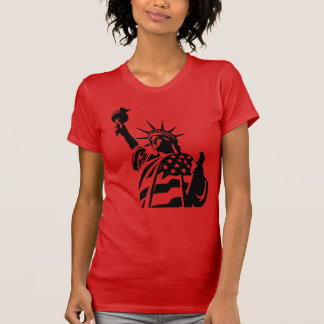 Vrijheidsbeeld Patriottisch Dames T-Shirt - 4e