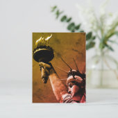 Vrijheidsbeeld Pop Art Autumn Colors Briefkaart (Staand voorkant)