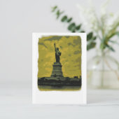 Vrijheidsbeeld Pop Art Briefkaart (Staand voorkant)