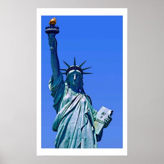 Vrijheidsbeeld Pop Art Poster Print (Voorkant)