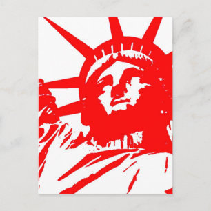 Vrijheidsbeeld Pop Art USA Symbol Briefkaart