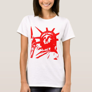 Vrijheidsbeeld Pop Art USA Symbol T-shirt