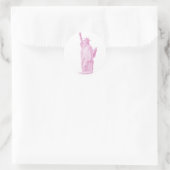 Vrijheidsbeeld Ronde Sticker (Tas)