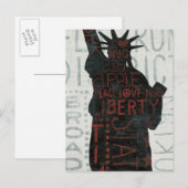 Vrijheidsbeeld Silhouette Briefkaart (Voorkant / Achterkant)