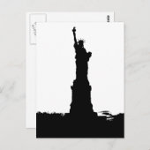 Vrijheidsbeeld Silhouette Briefkaart (Voorkant / Achterkant)