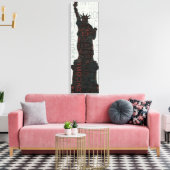 Vrijheidsbeeld Silhouette Canvas Afdruk (Insitu (Woonkamer))