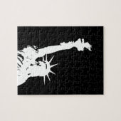 Vrijheidsbeeld Silhouette Legpuzzel (Horizontaal)