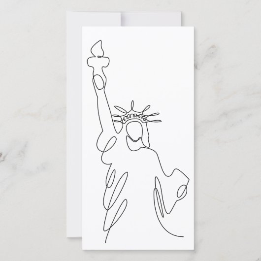 Vrijheidsbeeld silhuette (Voorkant)