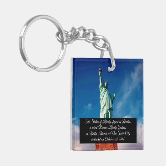 Vrijheidsbeeld Sleutelhanger (Voorkant Links)