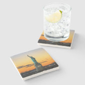 Vrijheidsbeeld Stenen Onderzetter (Zijkant)