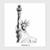  Vrijheidsbeeld Sticker (Vel)