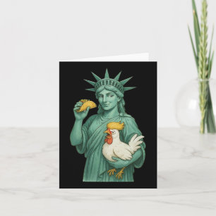 Vrijheidsbeeld subtiele anti Trump kip taco Kaart