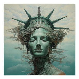 Vrijheidsbeeld - Surrealisme Perfect Poster