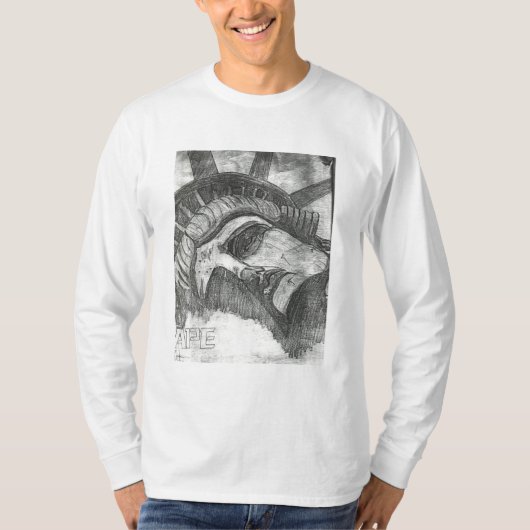 vrijheidsbeeld t-shirt (Voorkant)