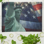 Vrijheidsbeeld Theedoek (Gevouwen)