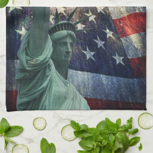 Vrijheidsbeeld Theedoek (Gevouwen)