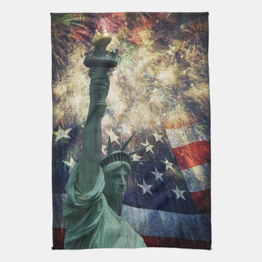 Vrijheidsbeeld Theedoek (Verticaal)