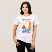 Vrijheidsbeeld Tri-Blend Shirt (Voorkant volledig)