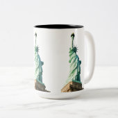 Vrijheidsbeeld Tweekleurige Koffiemok (Voorkant rechts)
