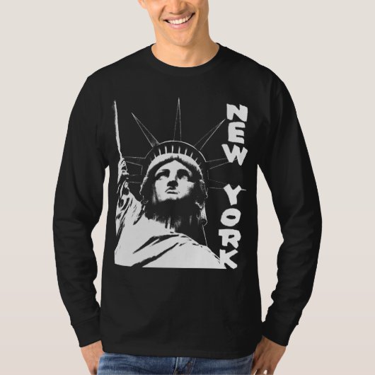 Vrijheidsbeeld van de Mannen van het Shirt NYC Shi (Voorkant)