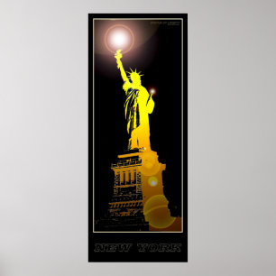 Vrijheidsbeeld van New York - 04 - Reisposter Poster