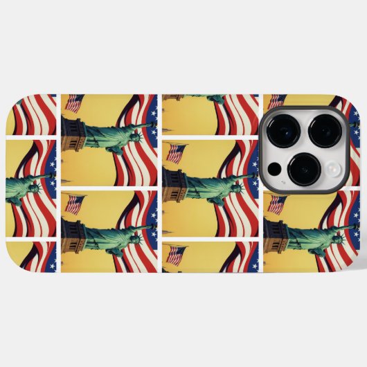 Vrijheidsbeeld - Verenigde Staten Case-Mate iPhone Case (Achterkant (horizontaal))