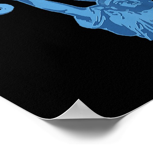 Vrijheidsbeeld verzet zich tegen grafisch #resist poster (Hoek)