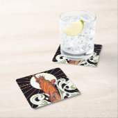 Vrijheidsbeeld Vierkante Kartonnen Onderzetter (Insitu)