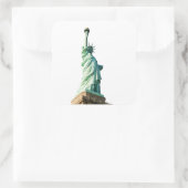 Vrijheidsbeeld Vierkante Sticker (Tas)