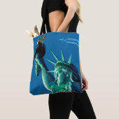 Vrijheidsbeeld voor All-Over-Print Canvas tas (Dichtbij)