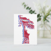 Vrijheidsbeeld VS Onafhankelijkheidsdag 4 juli Briefkaart (Staand voorkant)