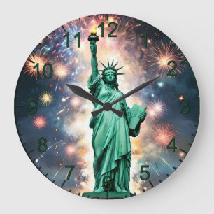 Vrijheidsbeeld Vuurwerk Onafhankelijkheidsdag, Grote Klok