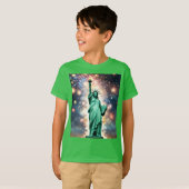 Vrijheidsbeeld Vuurwerk Onafhankelijkheidsdag, jon T-shirt (Voorkant volledig)