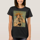 Vrijheidsbeeld, WWI-patriottische oorlog en oorlo T-shirt (Voorkant)