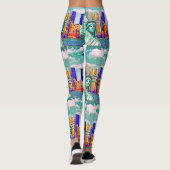 Vrijheidsdame Pop Art Leggings (Achterkant)