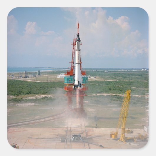 Vrijheidsfoto 7 vierkante sticker (Voorkant)